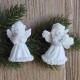 Aniołki gipsowe 4 szt 