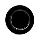 TALERZ CZARNY dekoracyjny 1szt. 20cm