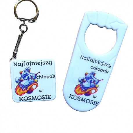 Otwieracz + brelok z miarką DZIEŃ chłopaka, Super facet