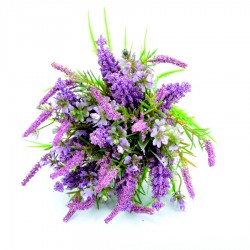 Kwiaty sztuczne - bukiet mieszany z wrzosem fiolet