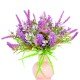 Kwiaty sztuczne - bukiet mieszany z wrzosem fiolet
