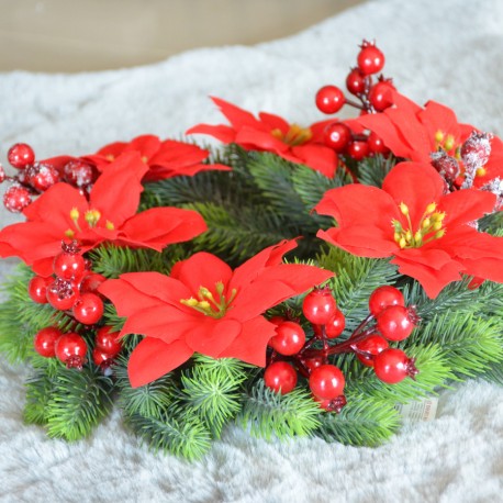 Gwiazda betlejemska POINSECJA główka 6szt/12cm