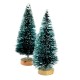 Choinki ozdobne zielone 10cm na podstawce zestaw 2szt.  (SF1242)