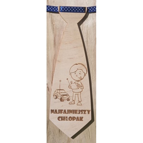 Krawat z grawerem Dzień Chłopaka duży