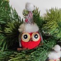 Sowa w czapce zawieszka 1sztuka