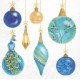 Serwetka do decoupage niebieskie bombki 1szt.