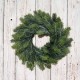 Wianek świerkowy, wieniec baza z igliwia, 36 cm
