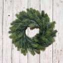 Wianek świerkowy, wieniec baza z igliwia lekko bielona, 36 cm