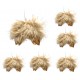 Anielskie skrzydła puszyste złote 7cm zestaw 6szt.