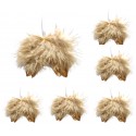 Anielskie skrzydła puszyste złote 7cm zestaw 6szt.