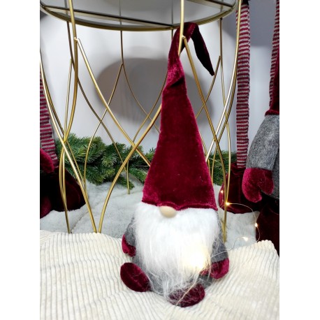 Skrzat szaro bordowy MIDI 30cm (SKR12)