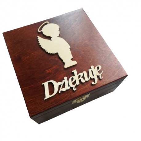 Zestaw prezentowy podziękowanie I Komunia Święta, Ażurowy IHS