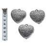 Serce serduszko zawieszka dekor metal 2,5cm/10szt 