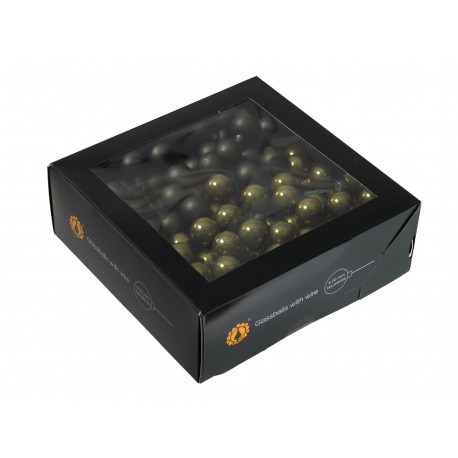 Bombki szklane na druciku OLIWKA 2cm/144szt HURT