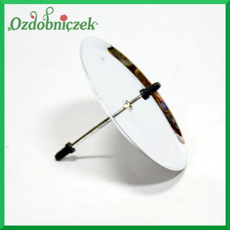 Złote podstawki pod świece walcowe 1szt/70mm