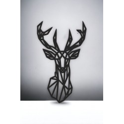 Geometryczna dekoracja ścienna - Jeleń 