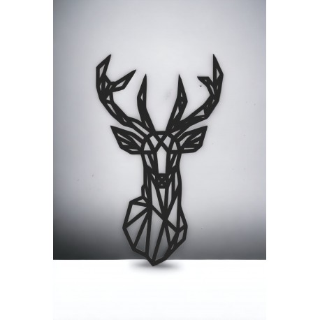 Geometryczna dekoracja ścienna - Wilk 