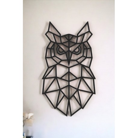 Geometryczna dekoracja ścienna - Kot 