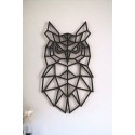 Geometryczna dekoracja ścienna - Sowa 