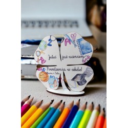 Prezent na rozpoczęcie roku szkolnego, pasowanie na ucznia - koniczyna, PERSONALIZOWANA