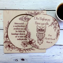 Kartka dreweniana na Dzień Nauczyciela