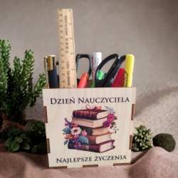 Przybornik duży z kolorowym nadrukiem na Dzień Nauczyciela 