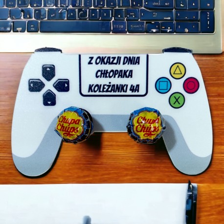 Słodki prezent na Dzień Chłopaka, pad na lizaki