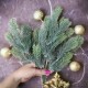 Gęsta gałązka jodły igliwie sztuczne 35cm  EVE8296