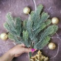 Gęsta gałązka jodły igliwie sztuczne 35cm  EVE8296