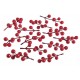 Jagódki kuleczki czerwone zestaw 12 gałązek