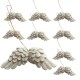 Anielskie skrzydła gipsowe zawieszka zestaw 9szt.