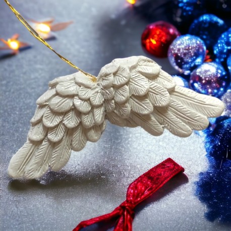 Anielskie skrzydła gipsowe zawieszka zestaw 9szt.