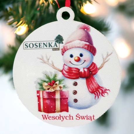 Bombka z logo, grawerowana 1szt 