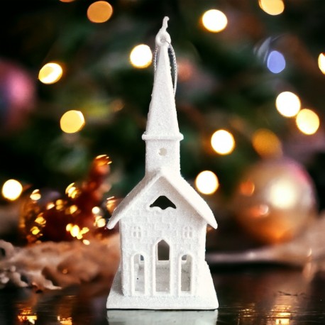 Kościoł zawieszka z wysoką wieżą 16cm