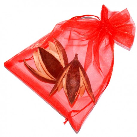 Woreczek z organzy 15x20cm- 1szt- CZERWONY