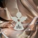 Magnes Podziękowanie dla gości I Komunia Święta anioł IHS biały HDF
