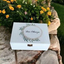 Pudełko białe z nadrukiem uv DAR OŁTARZA dla kościoła księdza katechety nr 1