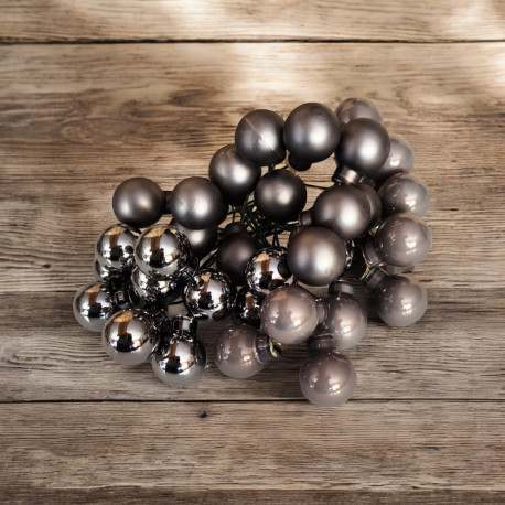 Bombki szklane na druciku OLIWKA 2cm/36szt 