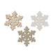 Wykrawanka świąteczna szare śnieżynki białe gwiazdki 12szt. ZESTAW nr 3