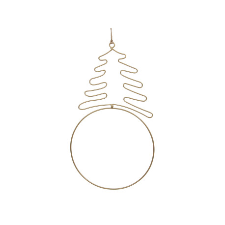 Okrąg metalowy baza do Łapaczy snów złoty 30cm