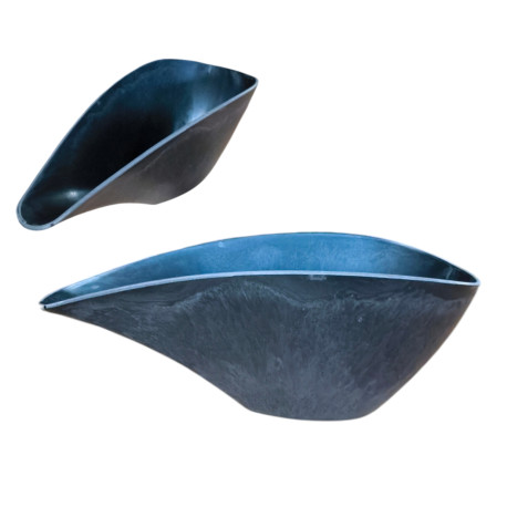 Donica ala konewka MAŁA doniczka plastikowa grafitowa 