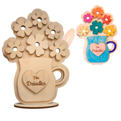 Konewka ozdoba ze sklejki upominek Dzień Babci, Dziadka