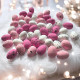 Jajeczka nakrapiane odcienie różowego 2,5 cm /50 szt. 01-05