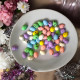 Jajeczka mini nakrapiane pastelowy mix kolorów  2 cm /100 szt. KR403
