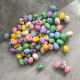 Jajeczka mini nakrapiane pastelowy mix kolorów  2 cm /100 szt. KR403