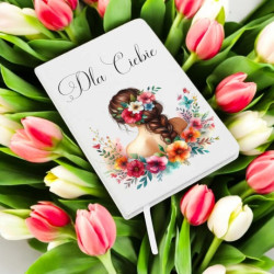 Brelok z imieniem na Dzień Kobiet, biały hdf