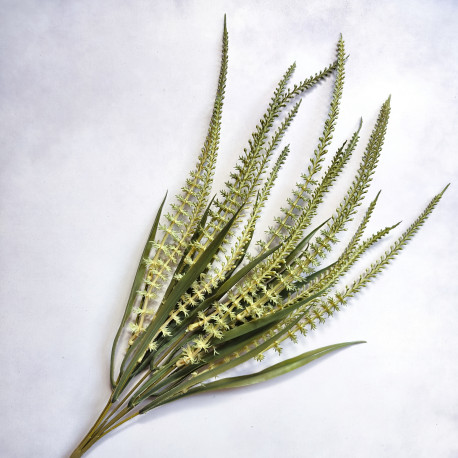 Sztuczna trawa ozdobna z kolorowymi wrzosami 47cm - oliwka