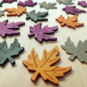 Zestaw drewnianych listków klonu 24szt.
