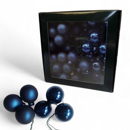 Bombki szklane na druciku CHABROWE 3cm/72szt DP hurt