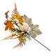 Gałązka jesienna z paprocią, dyniami welurowymi i listkami - 39cm